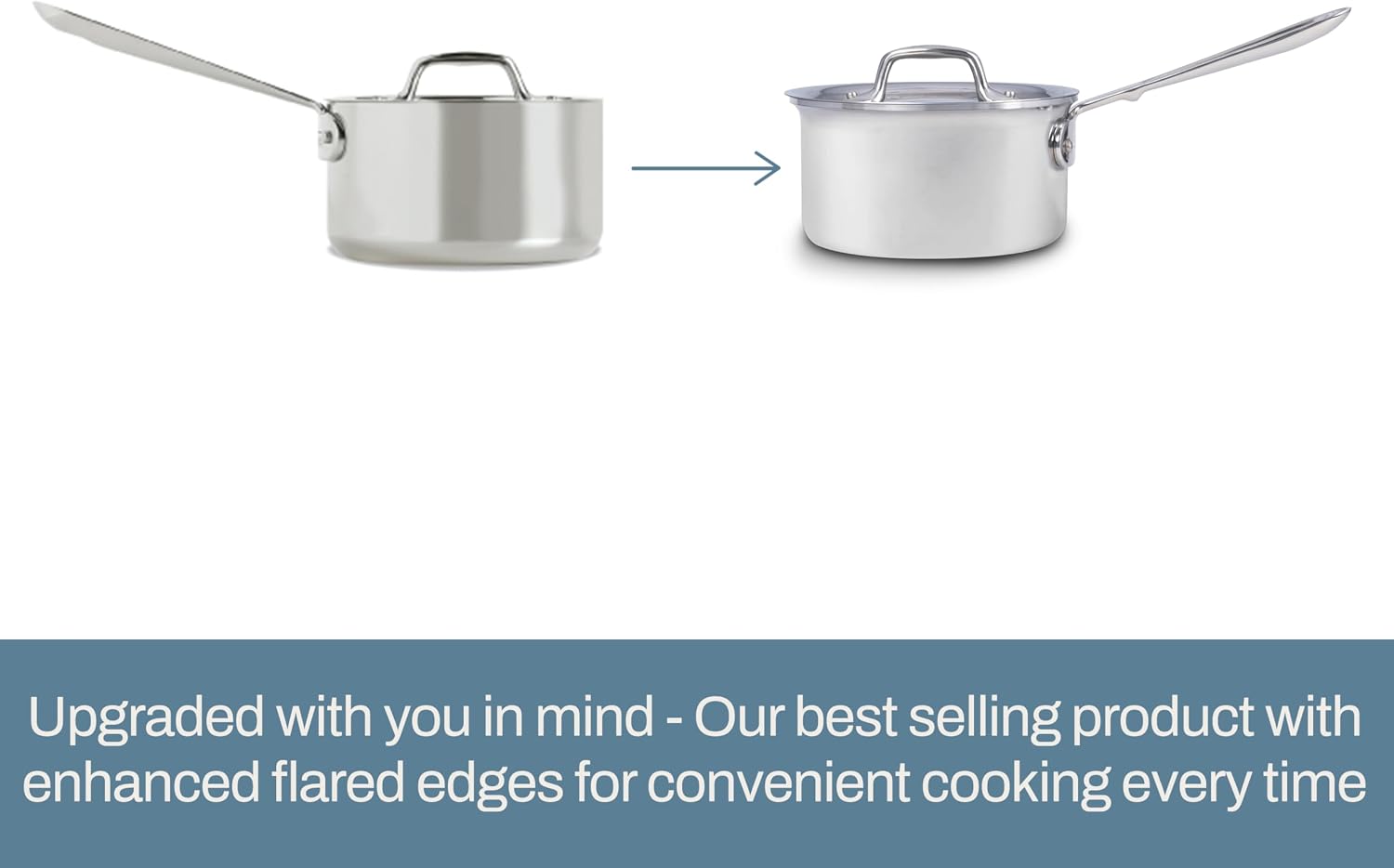 All-Clad D3® Stainless Steel 7 Piece Cookware Set- Made in USA- Includes Frying Pans, Saucepan, Sautépan, Stockpot - Professional Grade -Oven Safe & Induction Compatible
